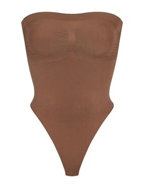 SKIMS SEAMLESS SCULPT STRAPLESS THONG BODYSUIT JASPER SMALL NEW WITHOUT TAGS
